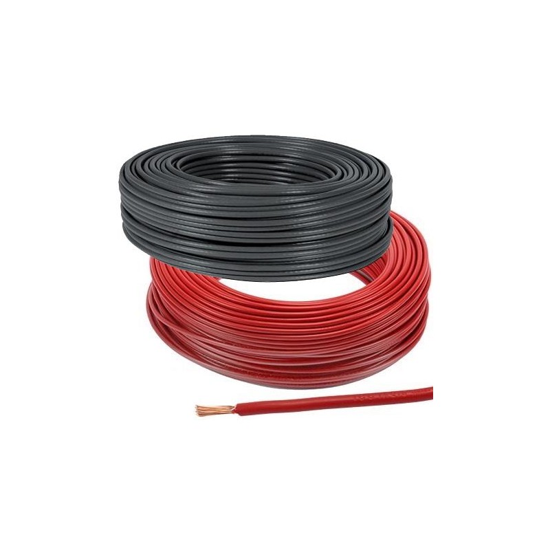 Fil électrique 6mm² rouge