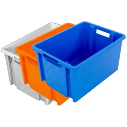 Boite plastique orange