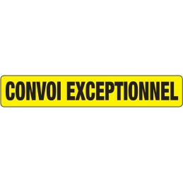 Plaque convoi exceptionnel