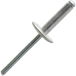 Rivet pop Acier / Alu tête extra large 4.8x16mm