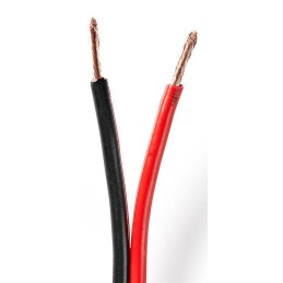 Fil électrique pour haut-parleur 2 x 0,75mm²