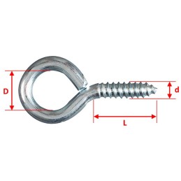 Vis à oeillet 5x50x18