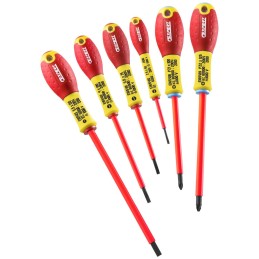 Jeu de 6 tournevis fente-pozidriv® Isolés 1000 Volts - Expert E160911