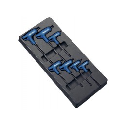 Module de 7 clés mâles en T emmanchées Torx - Expert E121708