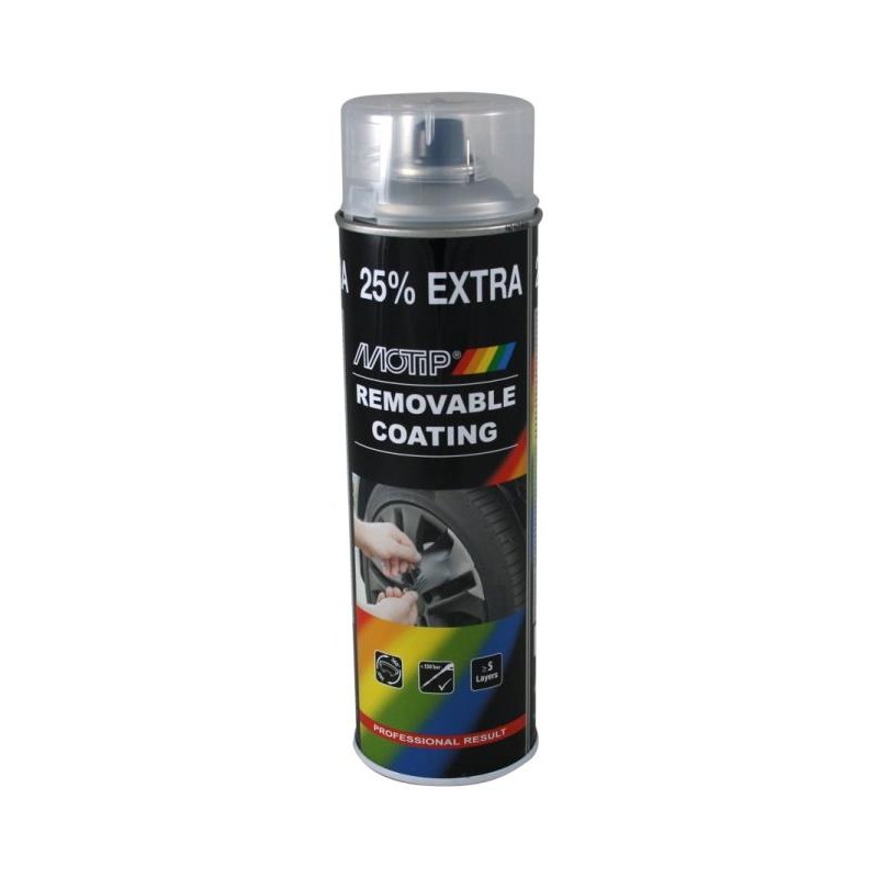 Peinture plastique pelable transparent