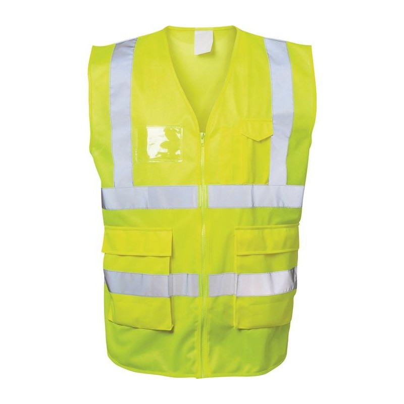 Gilet fluo avec poches Taille L