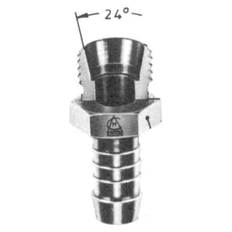 Embout métrique mâle M14x1,5 - tube 8mm