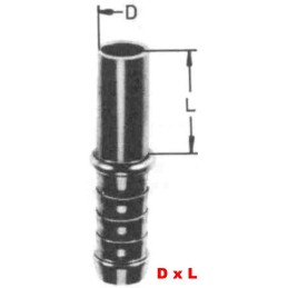 Embout tube 8 x 30 - tube 8mm