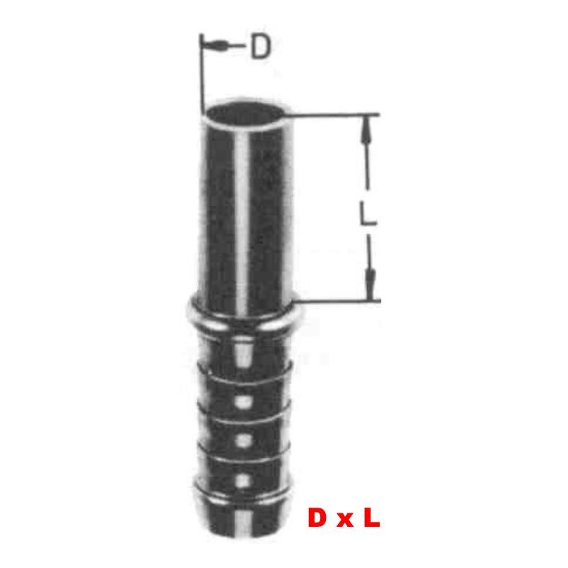 Embout tube 8 x 30 - tube 8mm