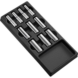 Module douilles longues 1/2" métriques 10 Pcs - Expert E032201