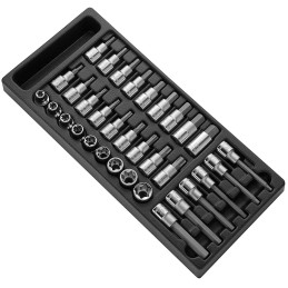 Module de douilles tournevis et torx 1/2" 33 Pcs - Expert E032922