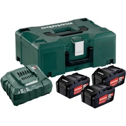 Set de 3 accus Metabo 18V - 4,0Ah + METALOC Set basique: 3 X 4.0AH