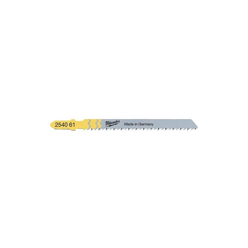 Lame de scie sauteuse Milwaukee - bois, plastique 75x2,5mm T101B (x5)