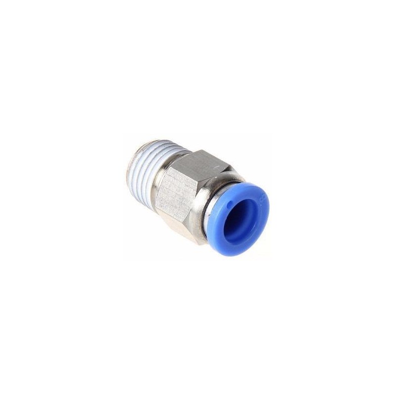 Raccord rapide BP droit 6mm - G1/4" M Raccord rapide BP droit 6mm - G1/4" M