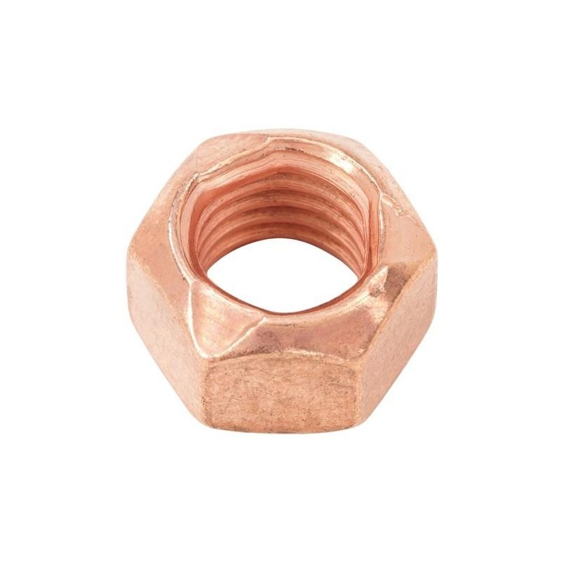 Ecrou d'échappement DIN980 cuivré M10 x 1,5 (clé 17)