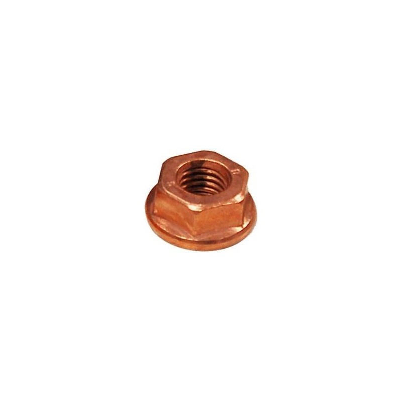 Ecrou d'échappement DIN267 cuivré M10 x 1,25