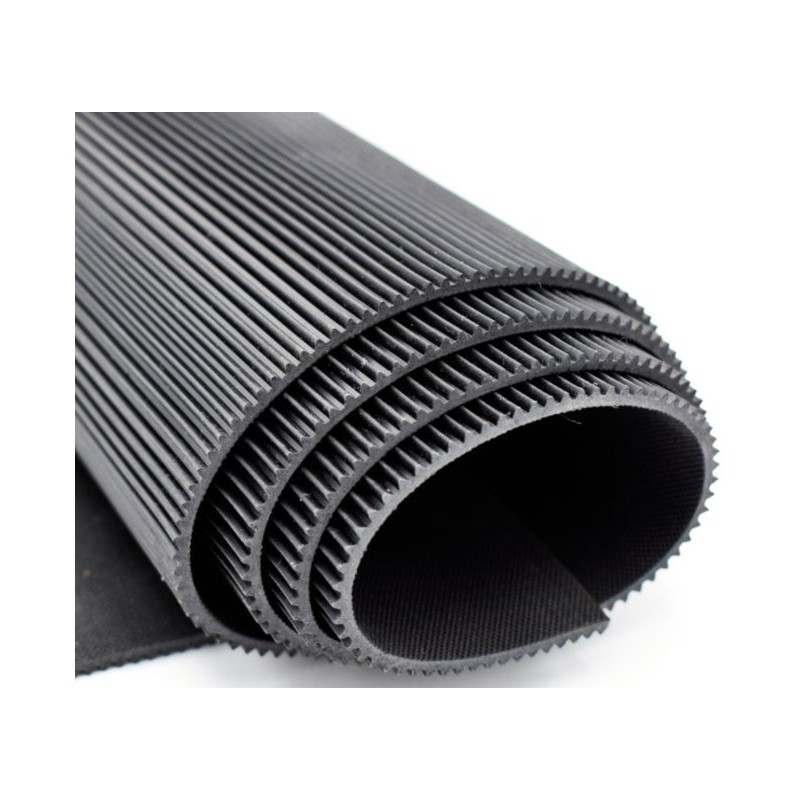 Tapis caoutchouc strié 3mm