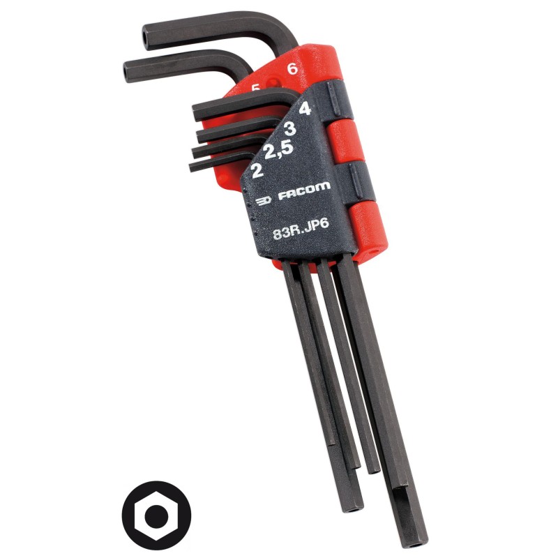 Jeu de clés allen de sécurité FACOM 83R.JP6 Jeu de clés allen de sécurité FACOM 83R.JP6