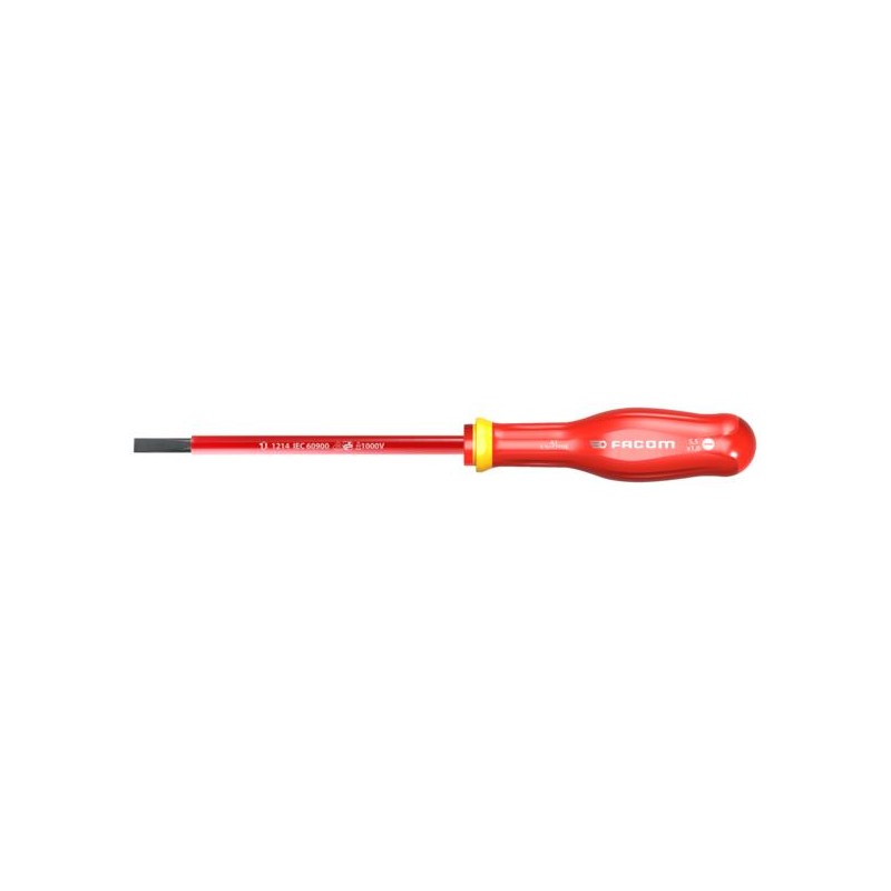 Tournevis plat isolé FACOM AT5,5X125VE Tournevis plat isolé FACOM AT5,5X125VE