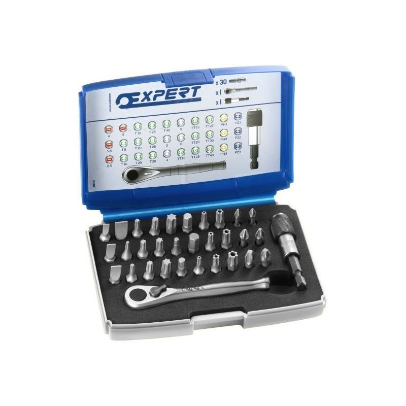 Set de 32 embouts de vissage - Expert E131702 Set de 32 embouts de vissage - Expert E131702