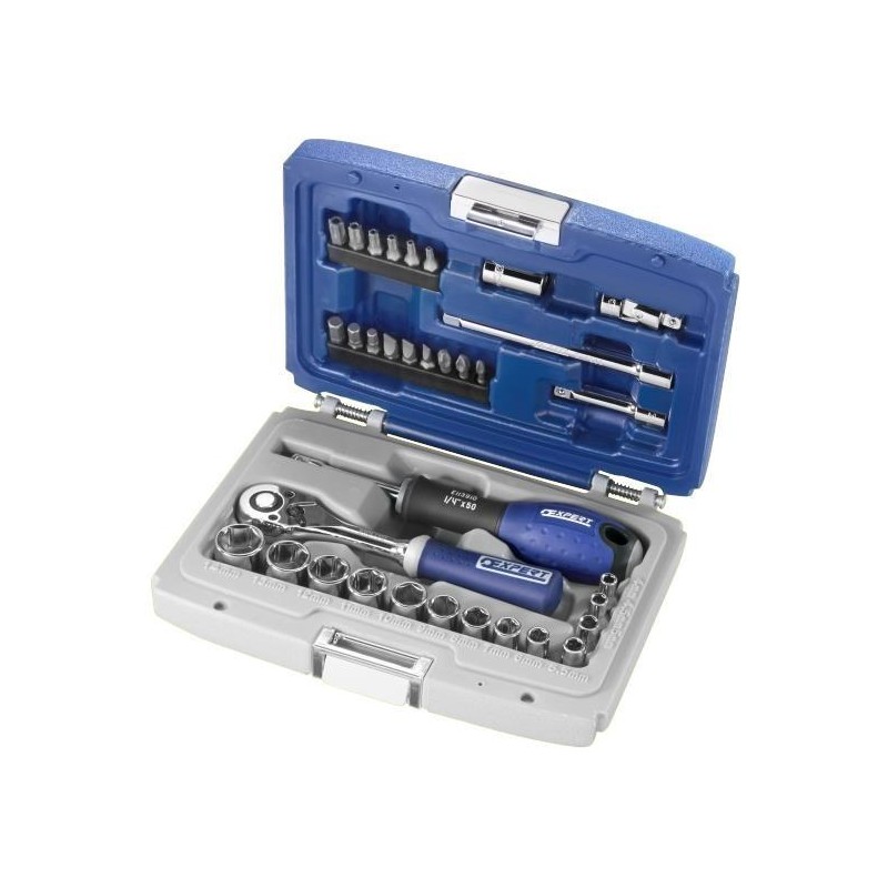Coffret de douilles 1/4" - Expert E194672 Coffret de douilles 1/4" - Expert E194672