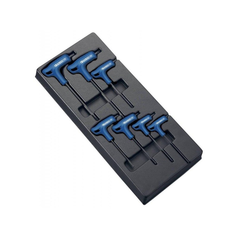 Module de 7 clés mâles en T emmanchées Torx - Expert E121708 Module de 7 clés mâles en T emmanchées Torx - Expert E121708