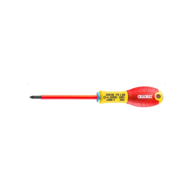 Tournevis isolés 1000 volts pour vis pozidriv® - Expert 1 x 100 - E165 Tournevis isolés 1000 volts pour vis pozidriv® - Expert 1 x 100 - E165