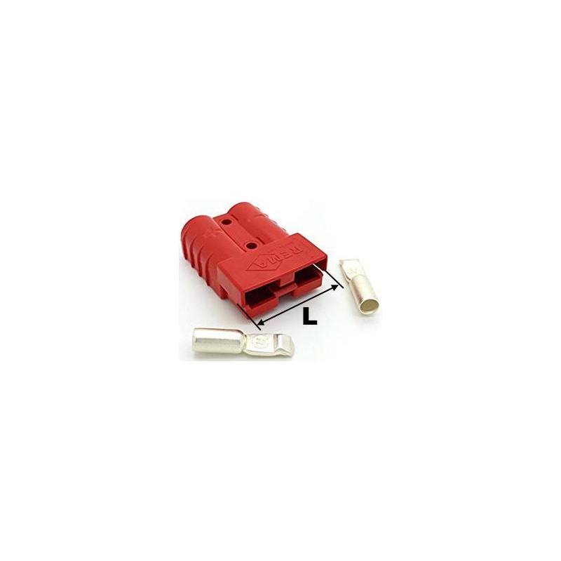 Connecteur Rema mixte rouge 70mm² - 350A - L - 70mm