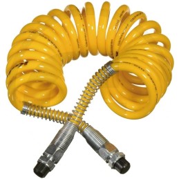 Tuyau spiralé jaune