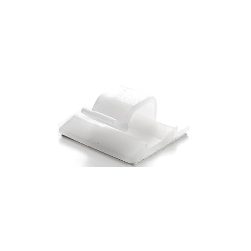 Clips de câble adhésif blanc Ø 12.5mm Clips de câble adhésif blanc Ø 12.5mm