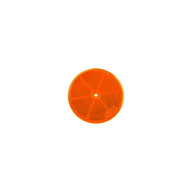 Catadioptre à fixer par vis orange Catadioptre à fixer par vis orange