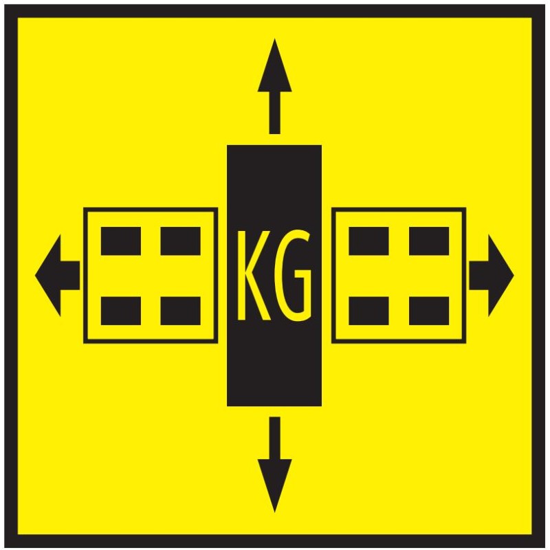 Plaque avec logo KG
