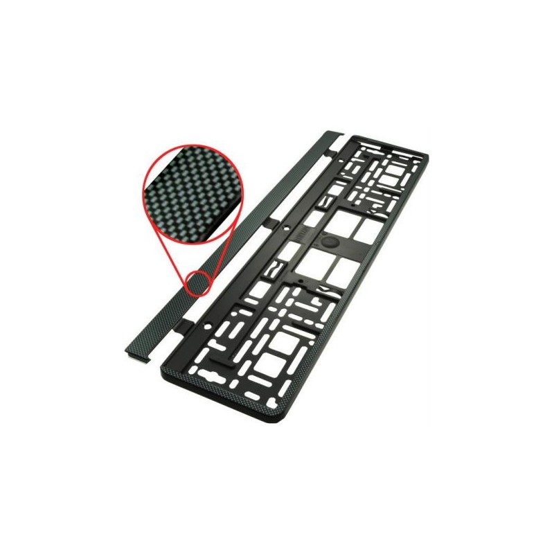 Porte plaque EU style "carbon"