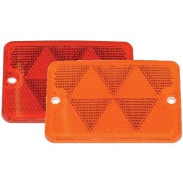 Catadioptre rectangulaire rouge