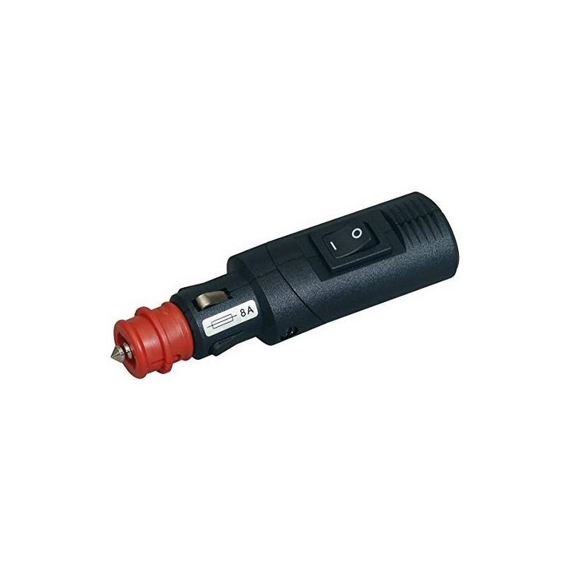 Fiche allume cigare avec interrupteur Fiche allume cigare avec interrupteur