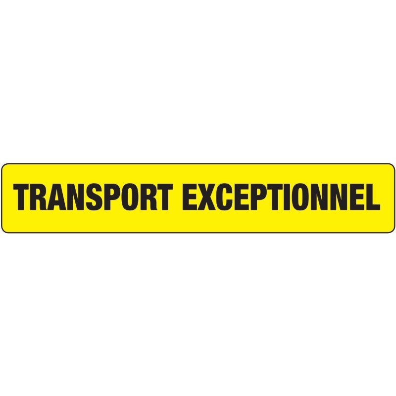 Plaque transport exceptionnel 1250 mm x 250 mm Plaque transport exceptionnel 1250 mm x 250 mm