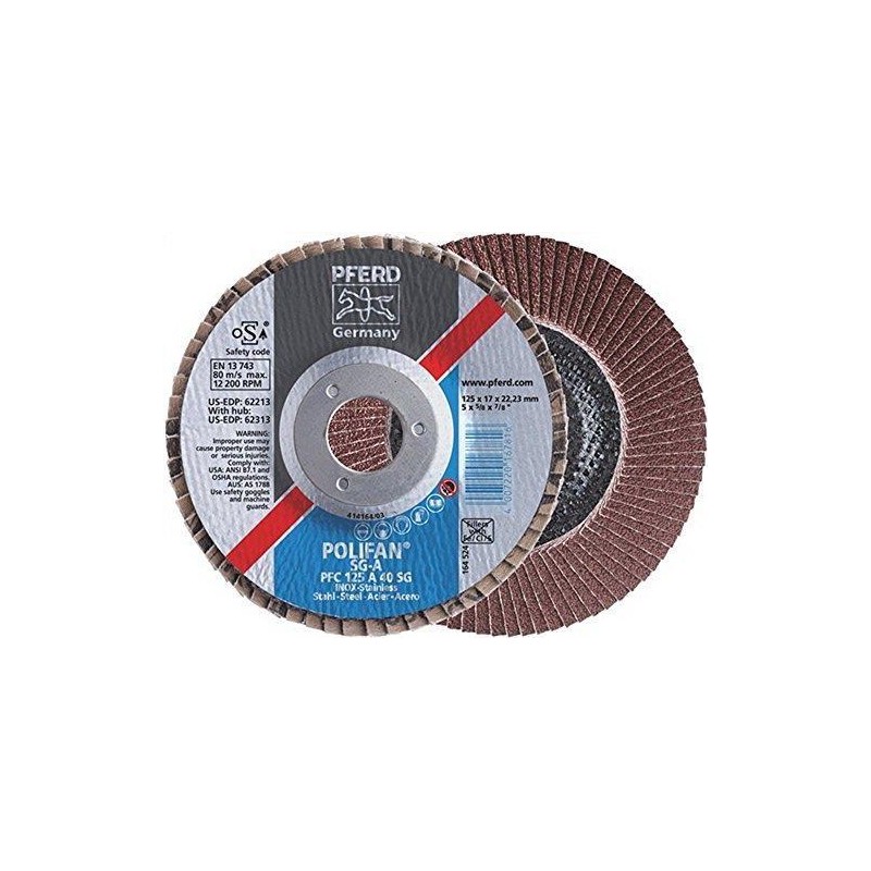 Disque à lamelles PFERD P60 - 125 x 22,23