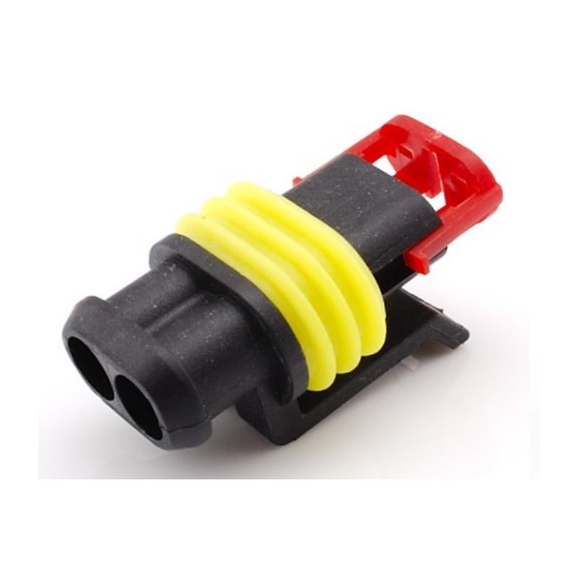 Connecteur 2 pôles étanche mâle Connecteur 2 pôles étanche mâle