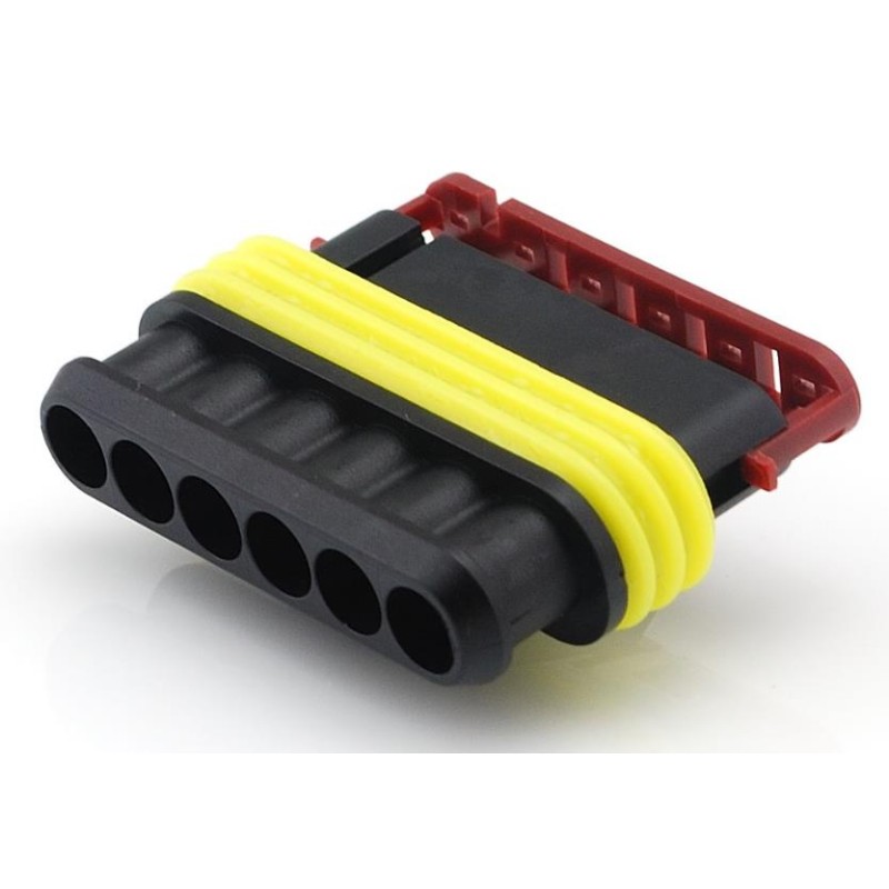 Connecteur 6 pôles étanche mâle Connecteur 6 pôles étanche mâle