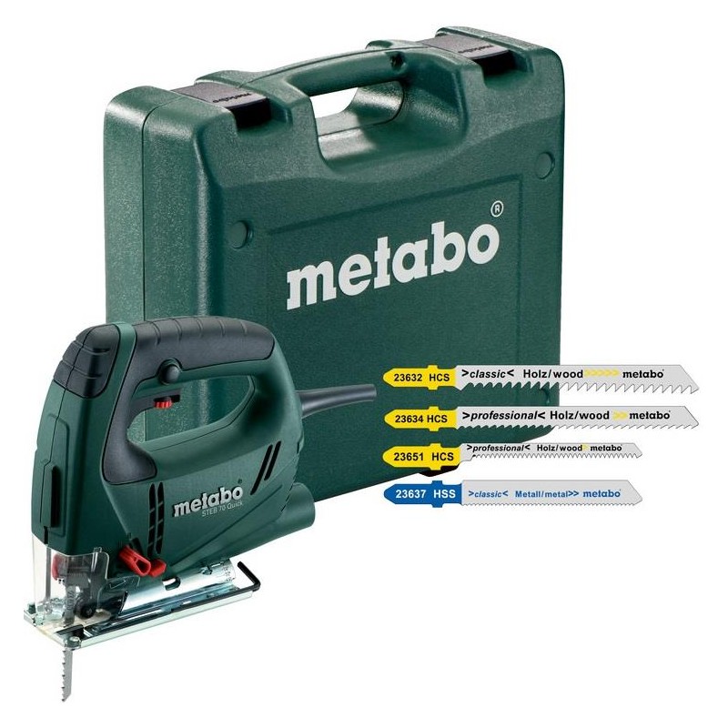 Scie sauteuse Metabo STEB 70 QUICK SET (+ coffet + lames)