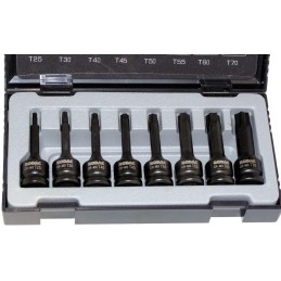 Jeu de douilles torx 1/2"  8 pièces