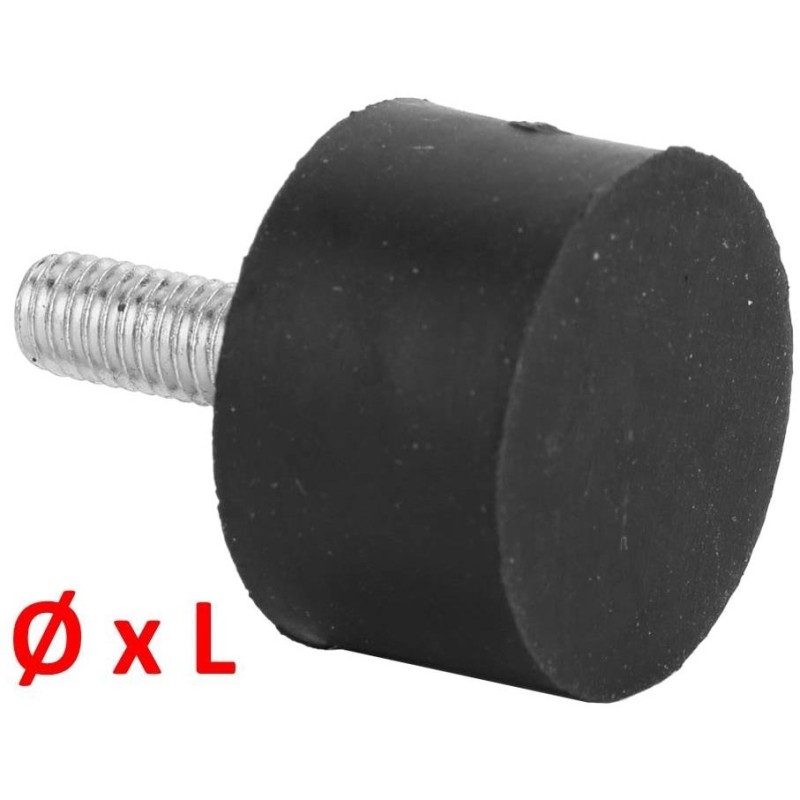 Silent bloc "butée" M 8mm - 30x20mm Silent bloc "butée" M 8mm - 30x20mm