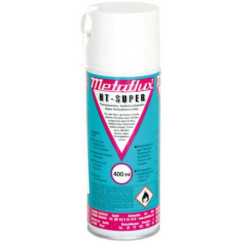 Metaflux HT super lubrifiant adhérent spray 400ml Metaflux HT super lubrifiant adhérent spray 400ml
