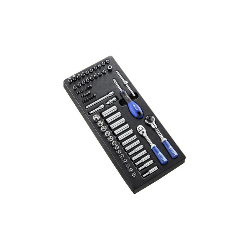 Module de douilles et accessoires 1/4" métriques 67 Pcs - Expert E0307 Module de douilles et accessoires 1/4" métriques 67 Pcs - Expert E0307