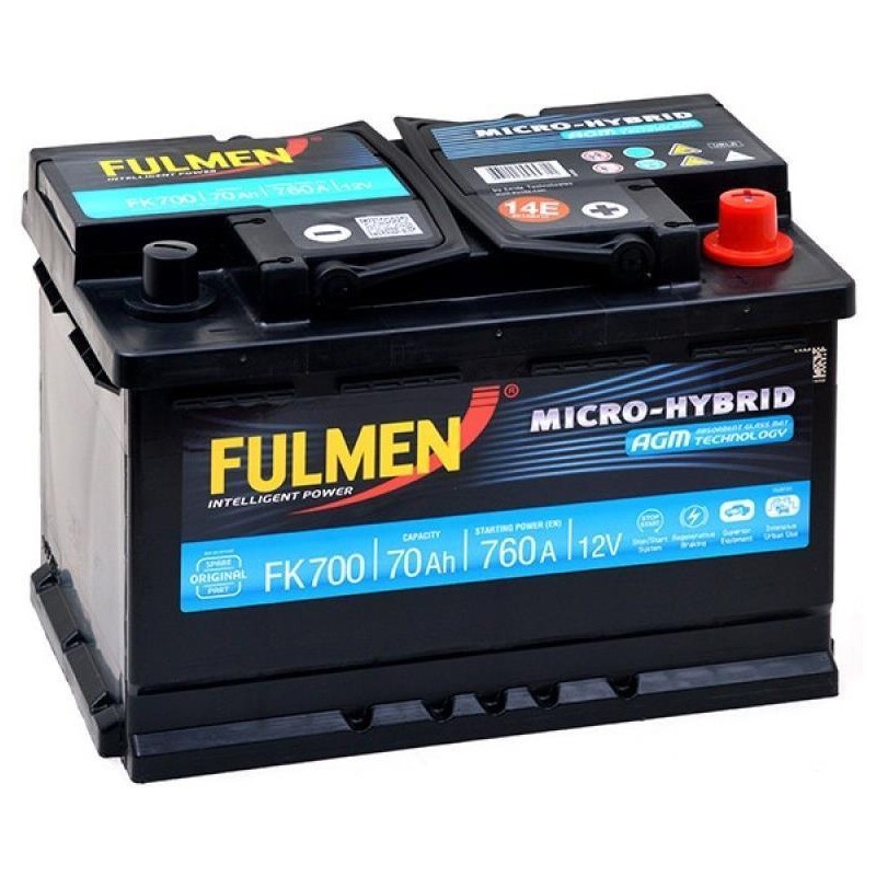 Batterie de démarrage AGM (start/stop) 60Ah