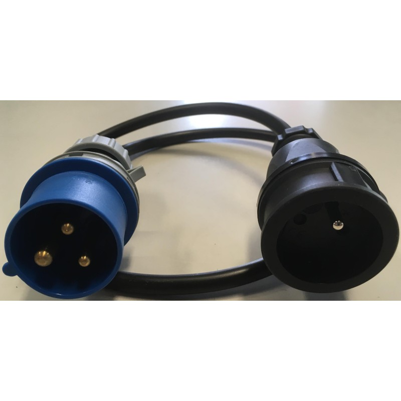 Adaptateur prise CEE EN60309 vers prise classique Adaptateur prise CEE EN60309 vers prise classique