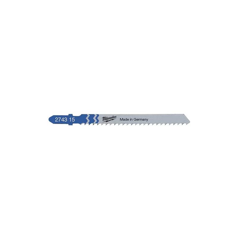 Lame de scie sauteuse Milwaukee - alu 75x3mm T127D (x5) Lame de scie sauteuse Milwaukee - alu 75x3mm T127D (x5)