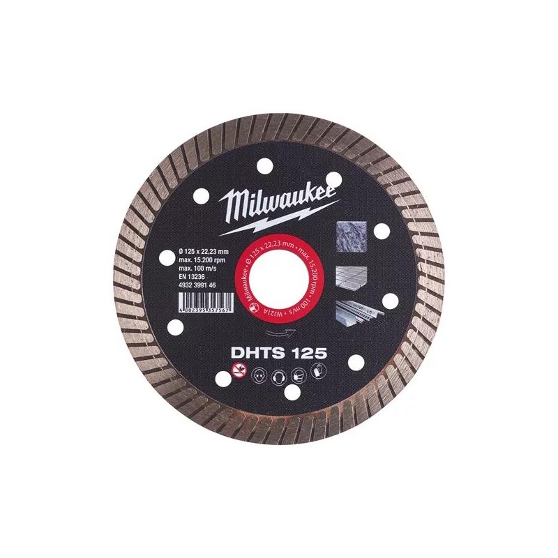 Disque diamant Milwaukee 125mm Disque diamant Milwaukee 125mm