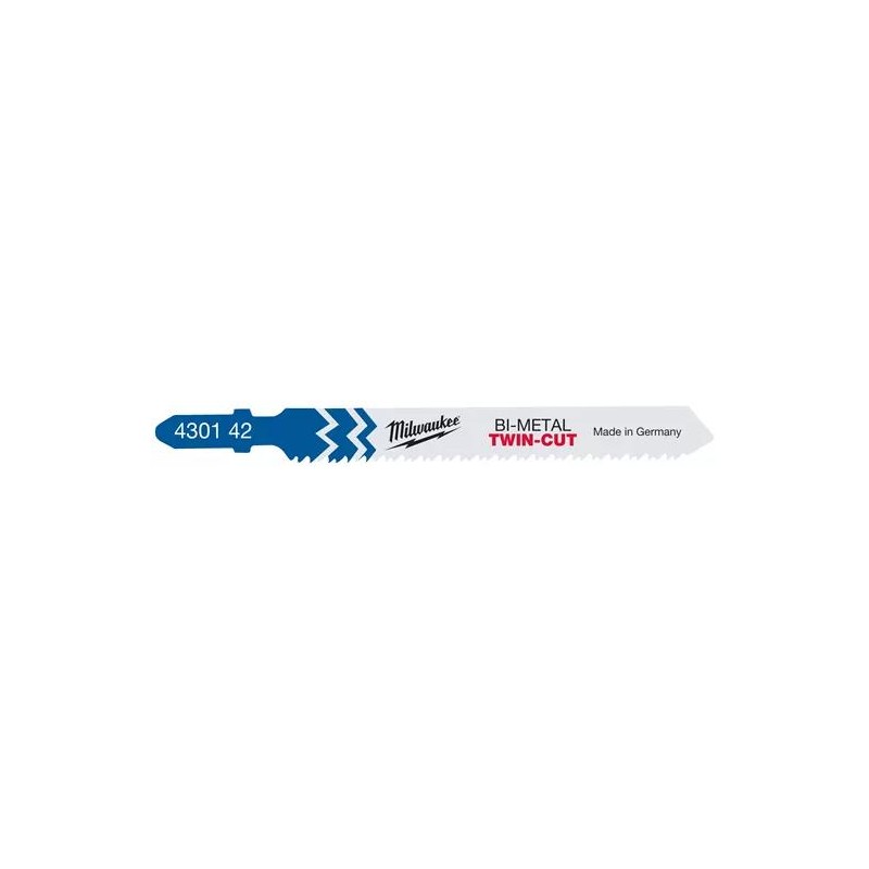 Lame de scie sauteuse Milwaukee - universelle Bi 91x2,5mm T123F (x5) Lame de scie sauteuse Milwaukee - universelle Bi 91x2,5mm T123F (x5)