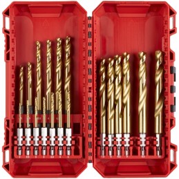 Forets à métaux Shockwave HSS-G Tin set de 10 pcs 3 à 10mm